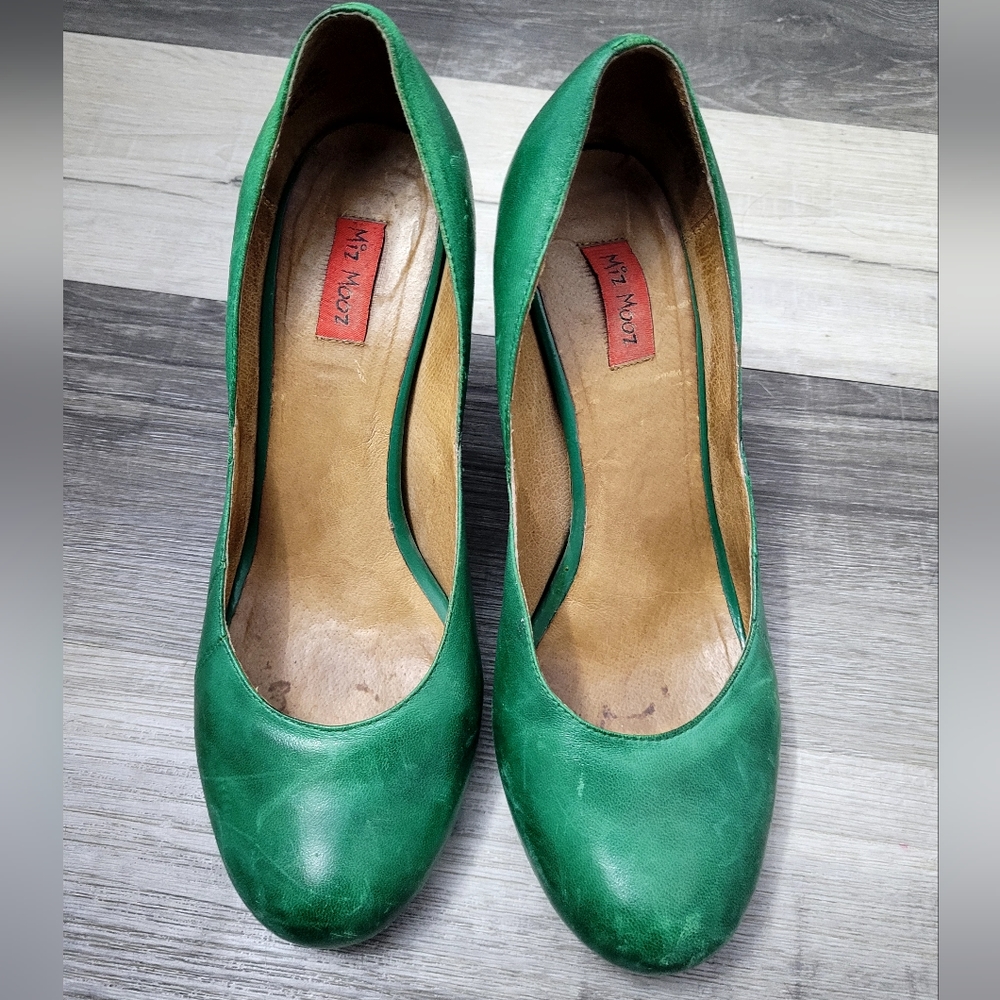 Miz Mooz Green leather